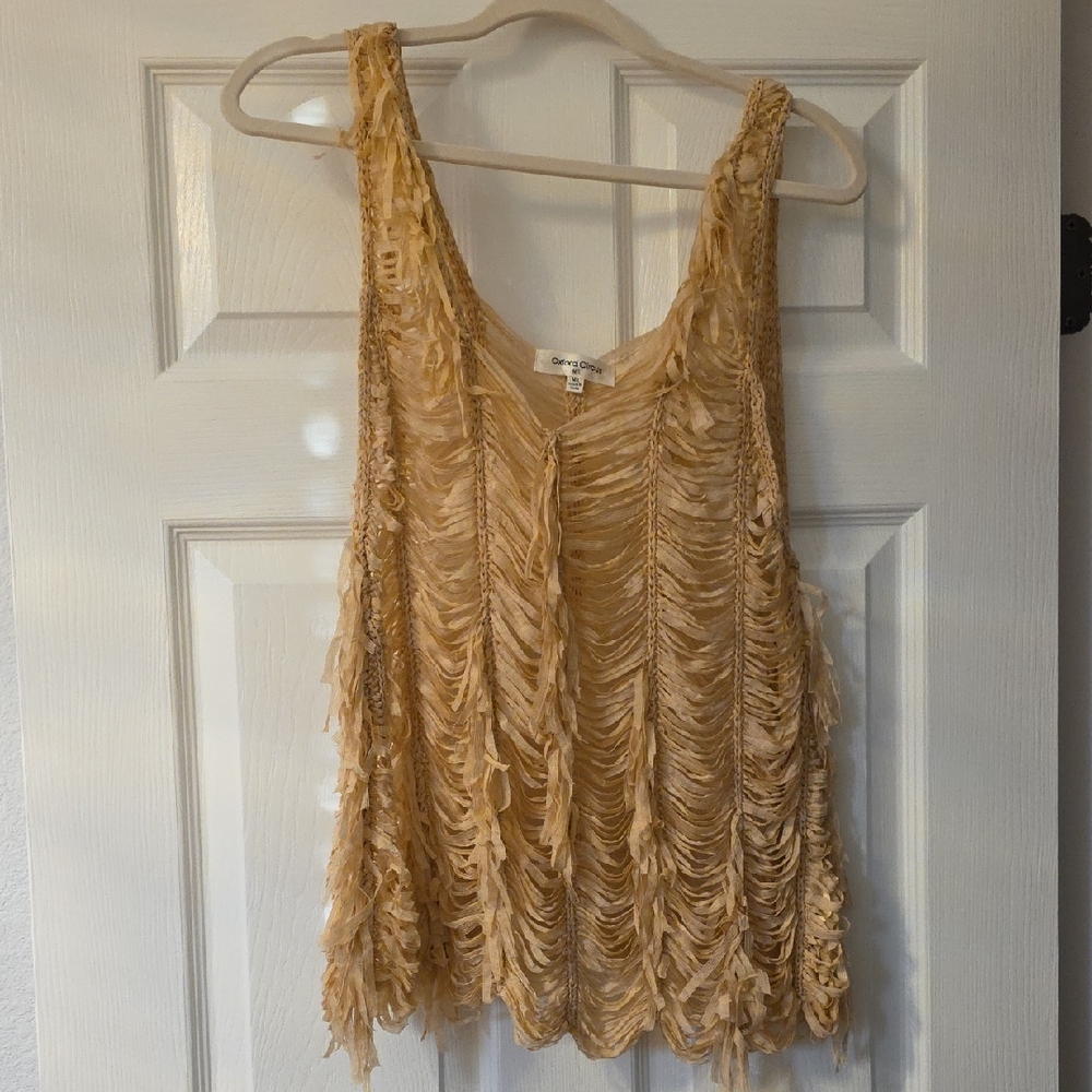 Chic Beige Textured Tank Top